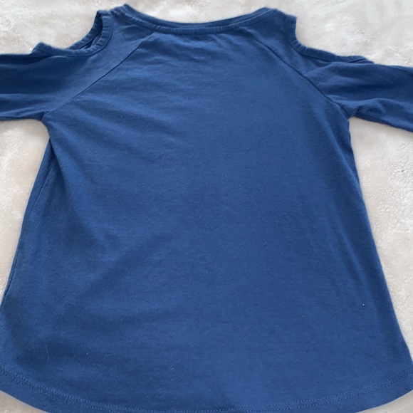 Nautica Cold-Shoulder SAIL Blue Top 6X long sleeve - Picture 8 of 10